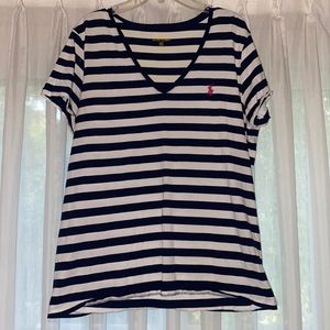 Polo by Ralph Lauren Blue & White Stripped Shirt